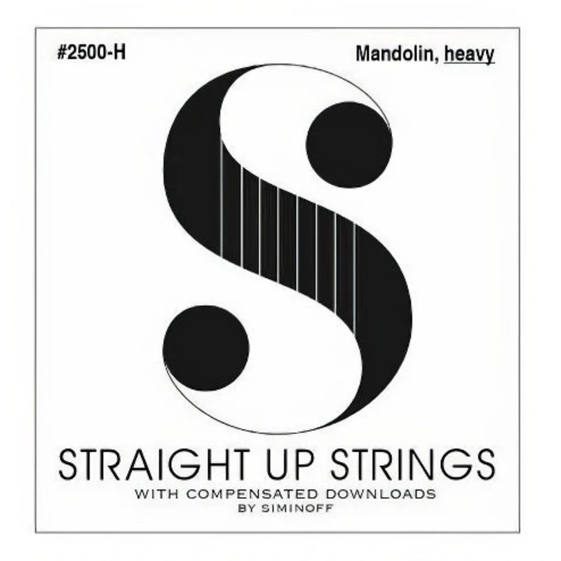 Straight Up 2500-H Phosphor Bronze Heavy Gauge Mandolin Strings by Siminoff