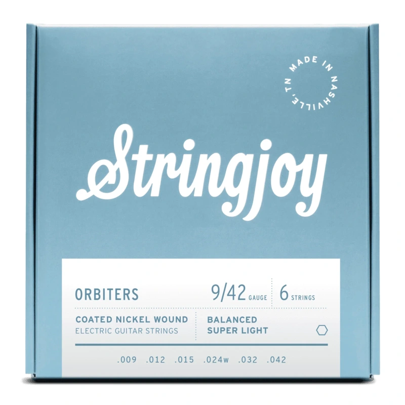 Stringjoy Orbiters Coated Balanced Super Light Gauge Electric Guitar Strings