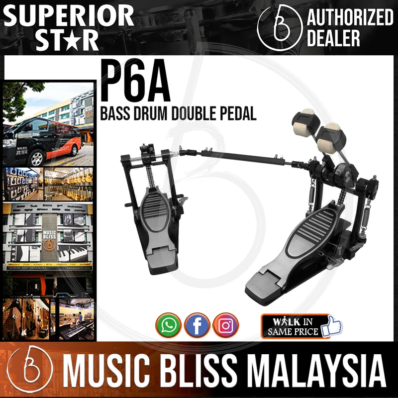 Superiorstar P6A Bass Drum Double Pedal