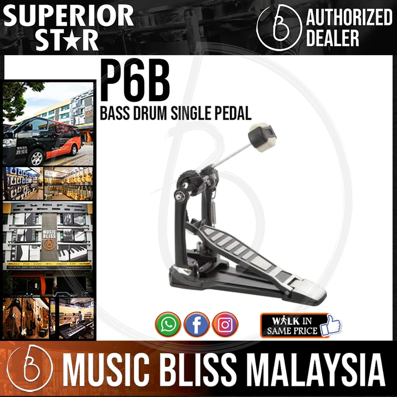 Superiorstar P6B Bass Drum Single Pedal