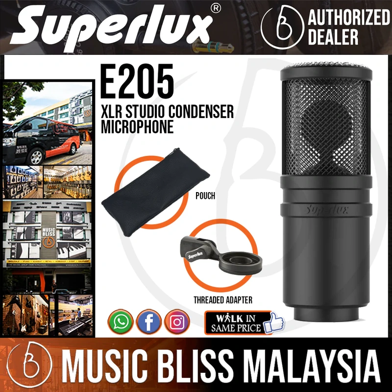 Superlux E205 XLR Studio Condenser Microphone