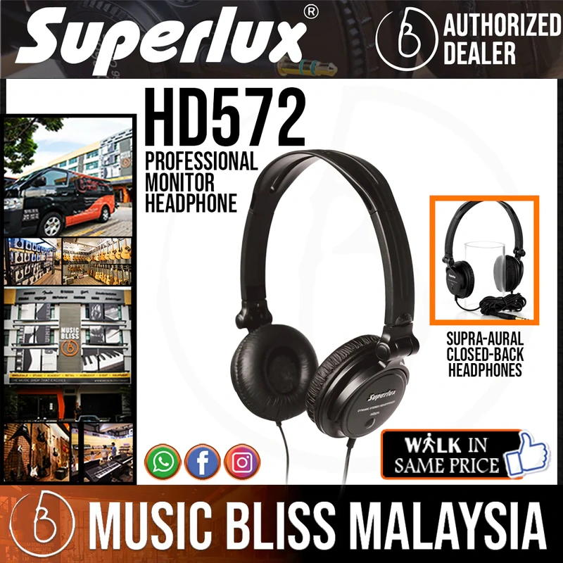 Superlux HD572 Professional Monitor Headphone