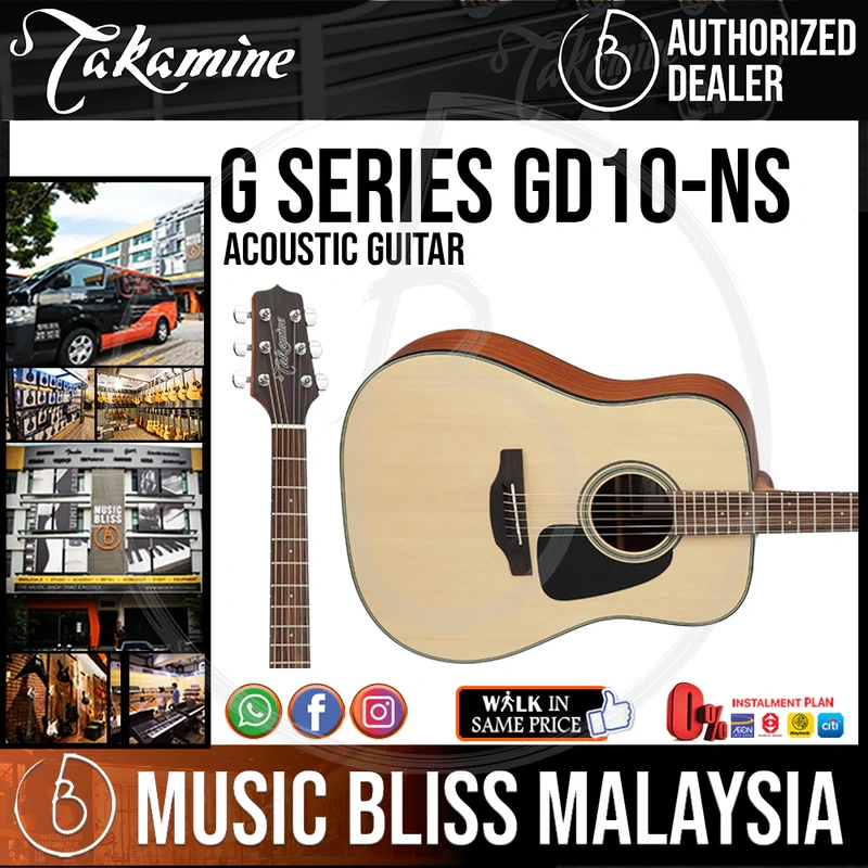Takamine GD10 - Natural Satin 6-string Acoustic Guitar with Spruce Top