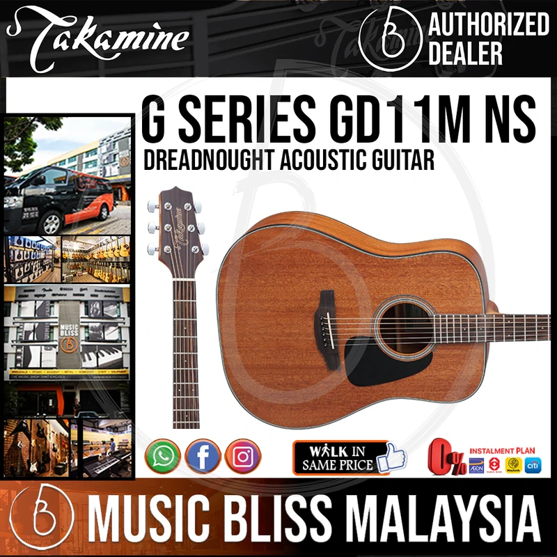 Takamine GD11M - Natural All Mahogany Dreadnought 6-string Acoustic Guitar