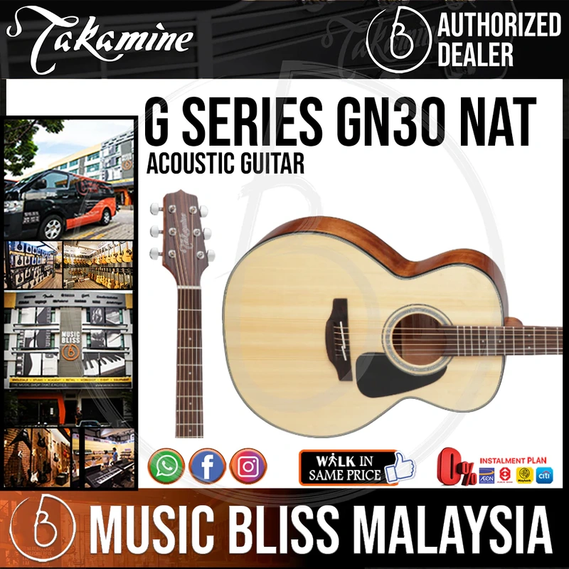 Takamine GN30 - Natural 6-string Acoustic Guitar with Solid Spruce Top