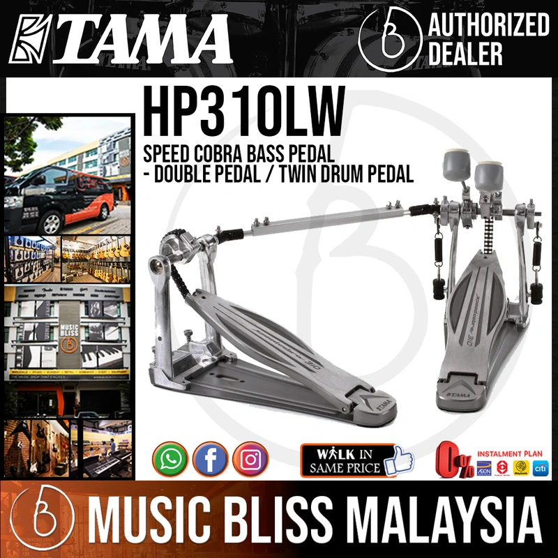 Tama HP310LW Speed Cobra Bass Pedal - Double Pedal / Twin Drum Pedal