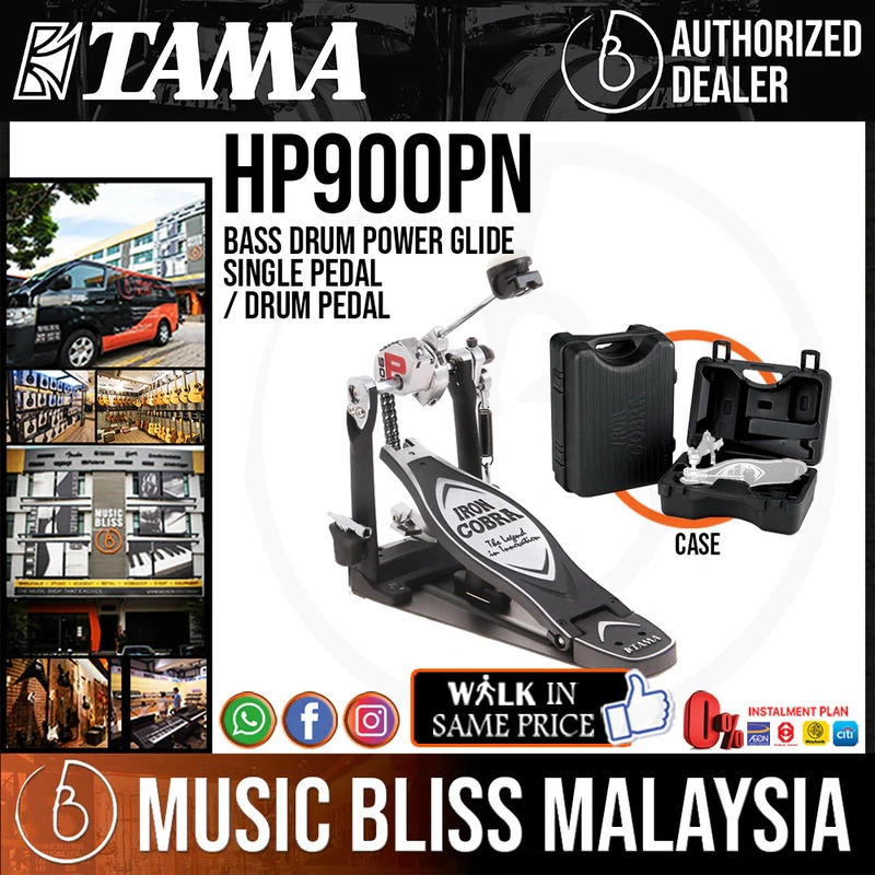 Tama HP900PN Bass Drum Power Glide Single Pedal / Drum Pedal with Case