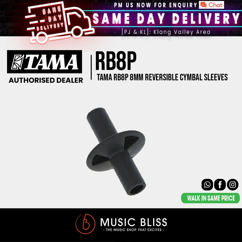 Tama RB8P 8mm Reversible Cymbal Sleeves