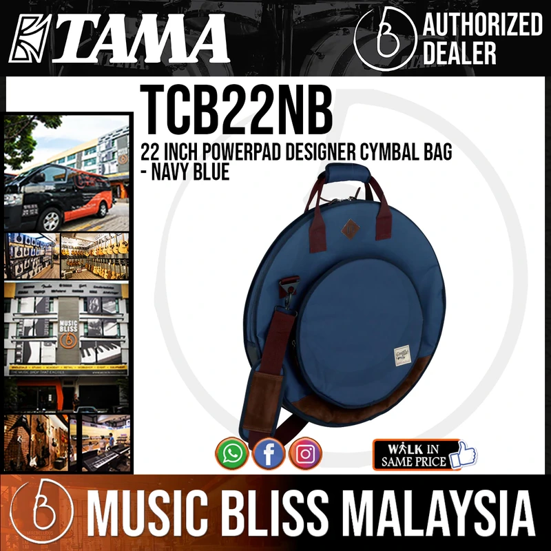 Tama TCB22NB 22" PowerPad Designer Cymbal Bag, Navy Blue