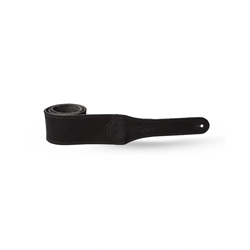 Taylor Gemstone 2.5" Sanded Suede Guitar Strap, Black
