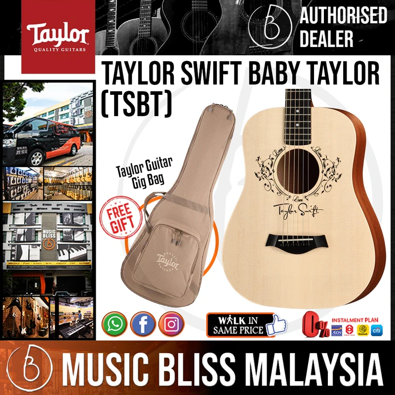 Taylor TSBT Taylor Swift Baby Taylor - Natural with Bag