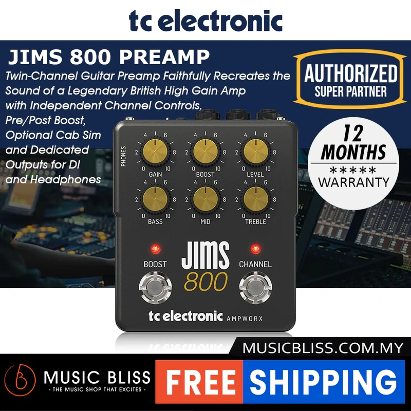 TC Electronic Ampworx JIMS 800 Preamp Pedal