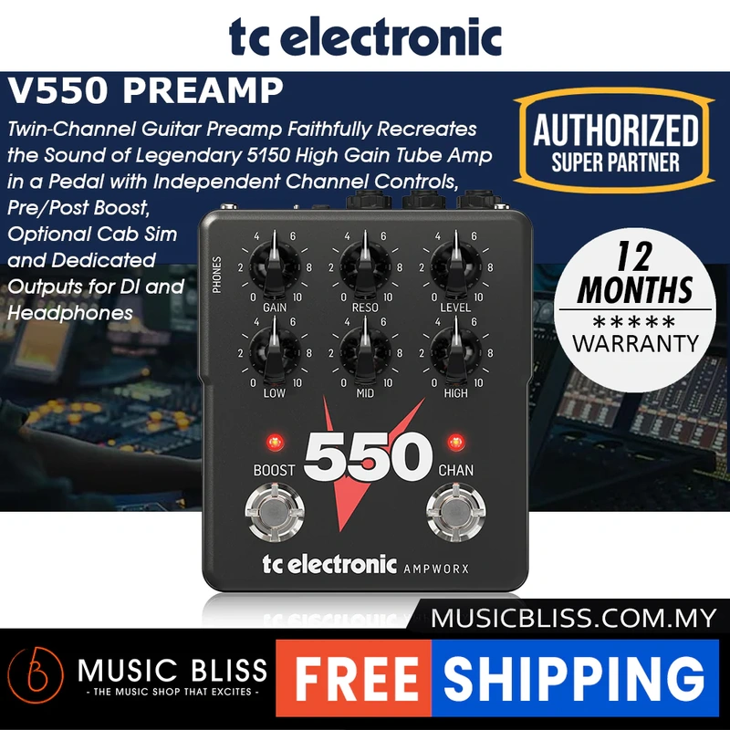 TC Electronic Ampworx V550 Preamp Pedal