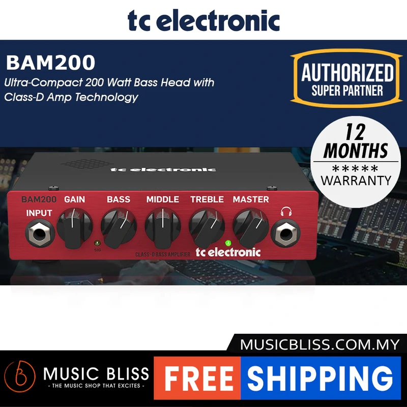 TC Electronic BAM200 200-Watt Compact Bass Head