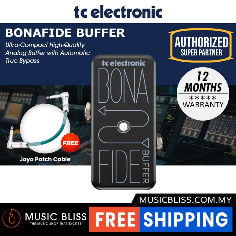 TC Electronic Bonafide Buffer Guitar Effects Pedal