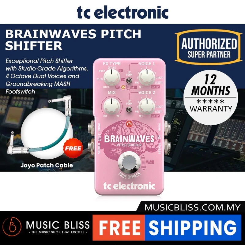 TC Electronic Brainwaves Pitch Shifter Guitar Effects Pedal