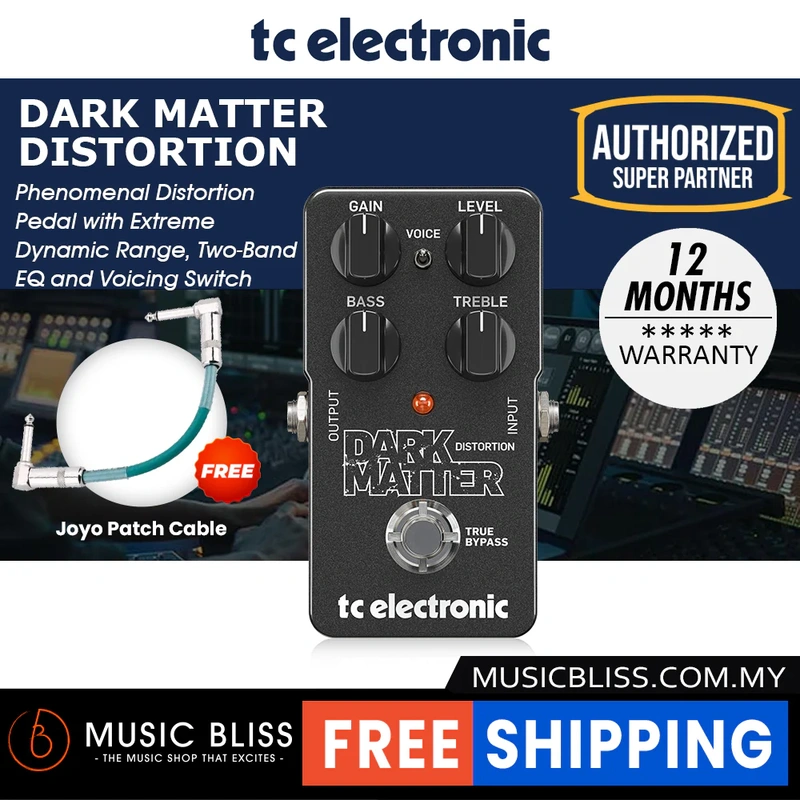 TC Electronic Dark Matter Distortion Guitar Effects Pedal