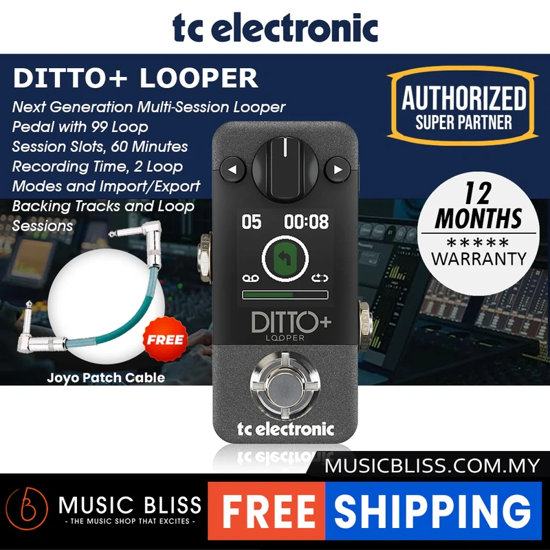 TC Electronic Ditto+ Looper Pedal