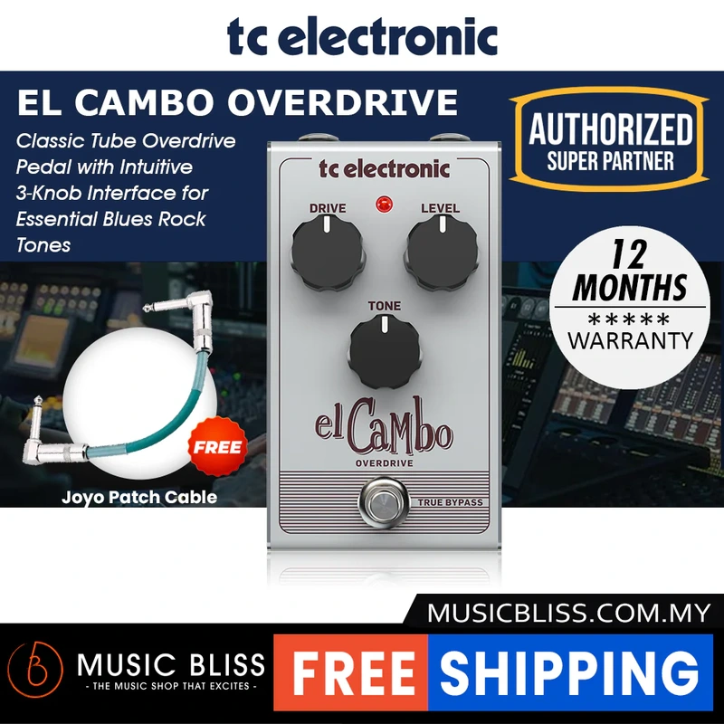 TC Electronic EL Cambo Classic Tube Overdrive Pedal