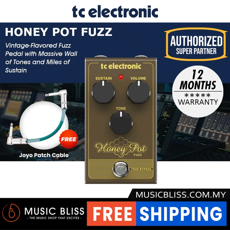 TC Electronic Honey Pot Fuzz Guitar Effects Pedal