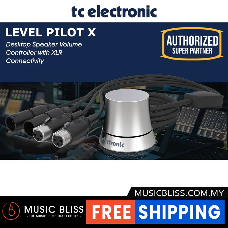 TC Electronic Level Pilot X Desktop Speaker Volume Controller with XLR