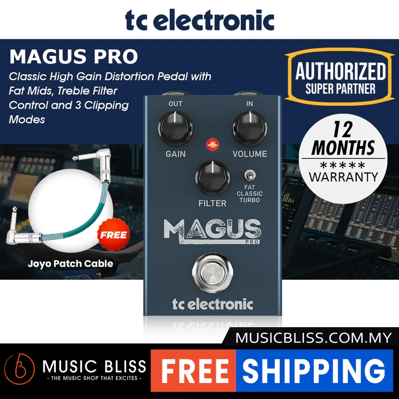 TC Electronic Magus Pro High Gain Distortion Pedal