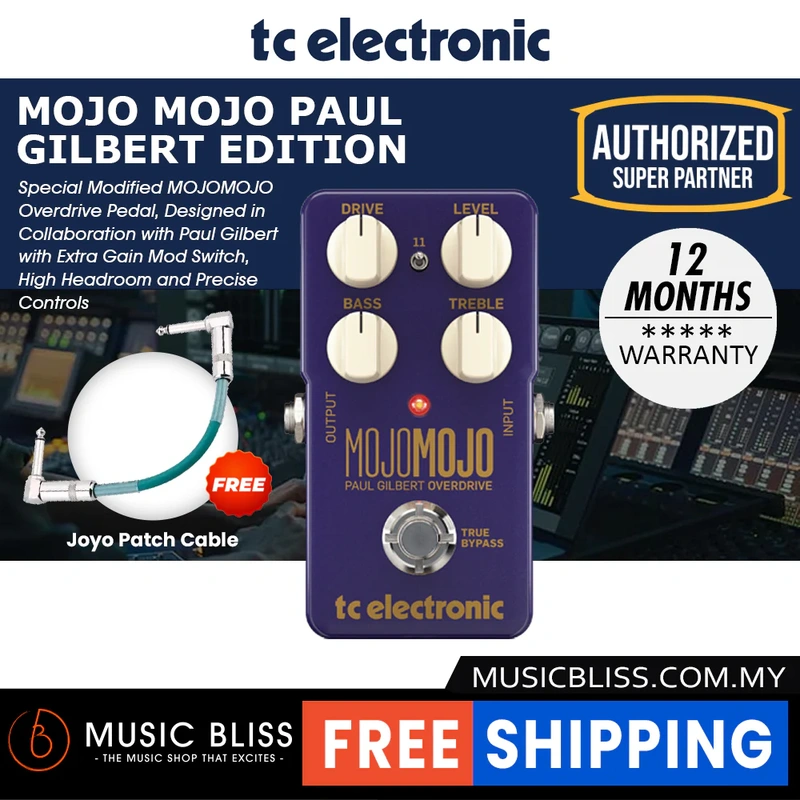 TC Electronic MojoMojo Overdrive Pedal - Paul Gilbert Edition