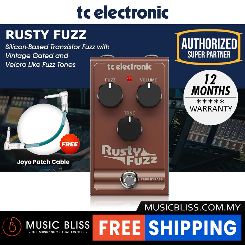 TC Electronic Rusty Fuzz Guitar Effects Pedal