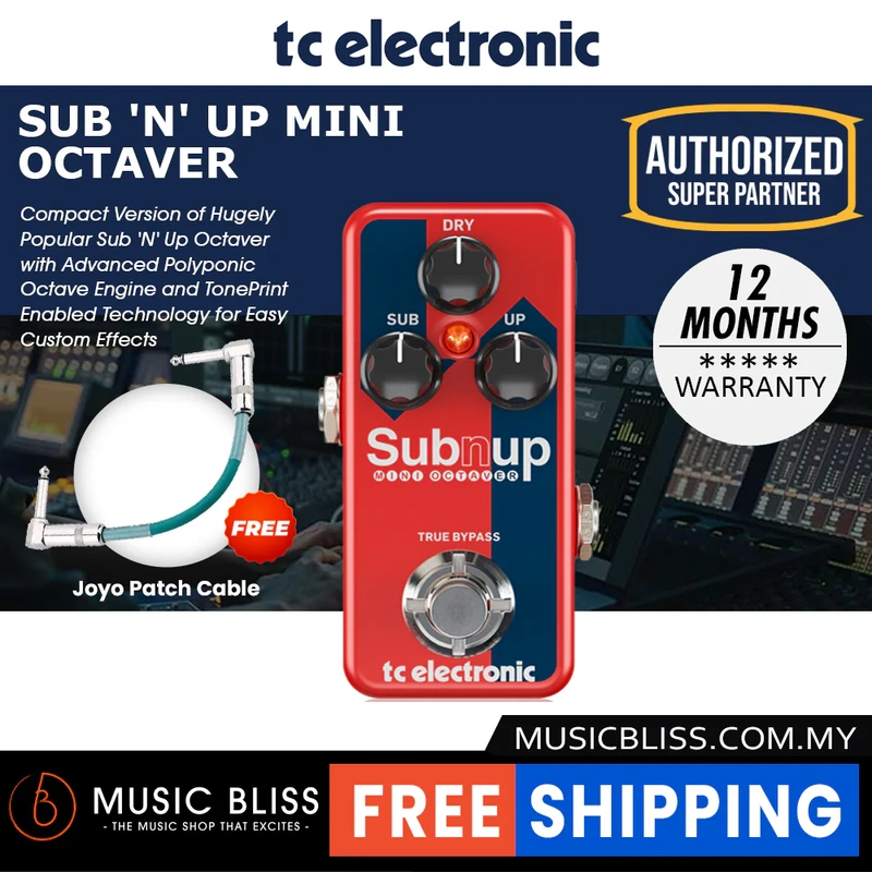 TC Electronic Sub N Up Mini Octaver Guitar Effects Pedal