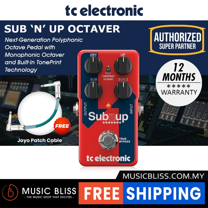 TC Electronic Sub N Up Octaver Guitar Effects Pedal
