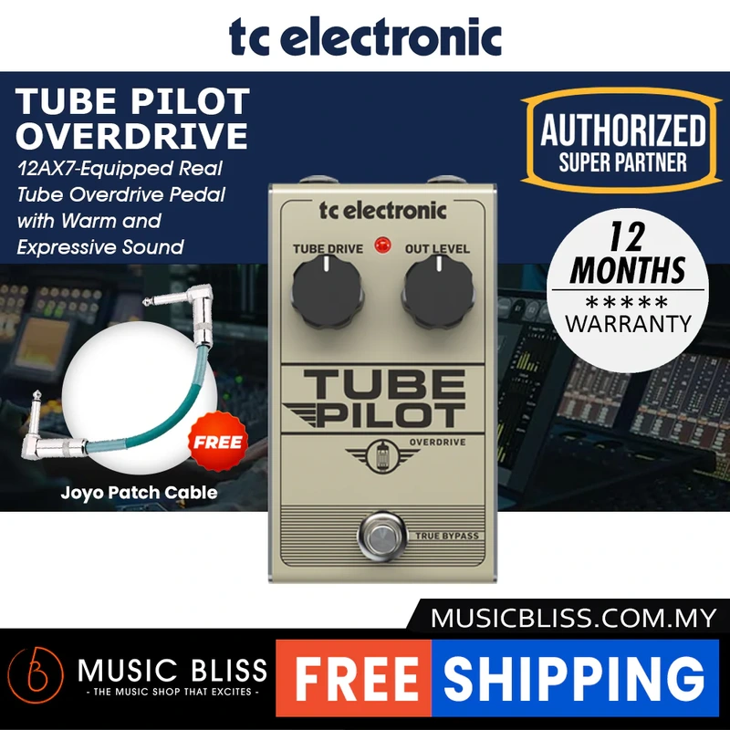 TC Electronic Tube Pilot Overdrive Guitar Effects Pedal