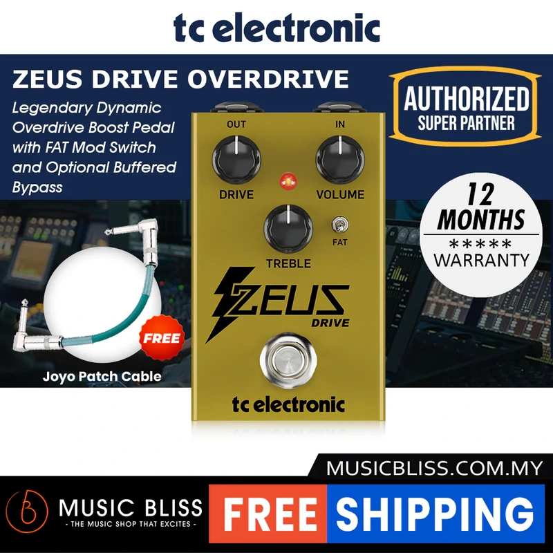 TC Electronic Zeus Drive Overdrive Pedal