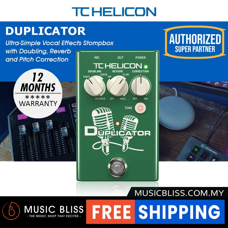 TC-Helicon Duplicator Vocal Effects Stompbox