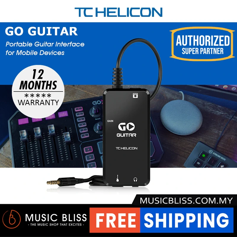 TC-Helicon GO GUITAR Portable Guitar Interface for Mobile Devices