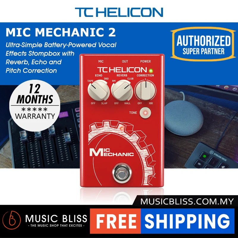 TC-Helicon Mic Mechanic 2 Vocal Effects Pedal