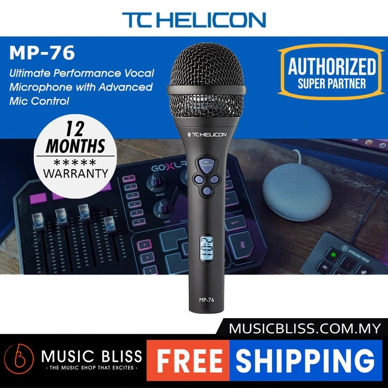 TC-Helicon MP-76 4-Button Control Dynamic Microphone
