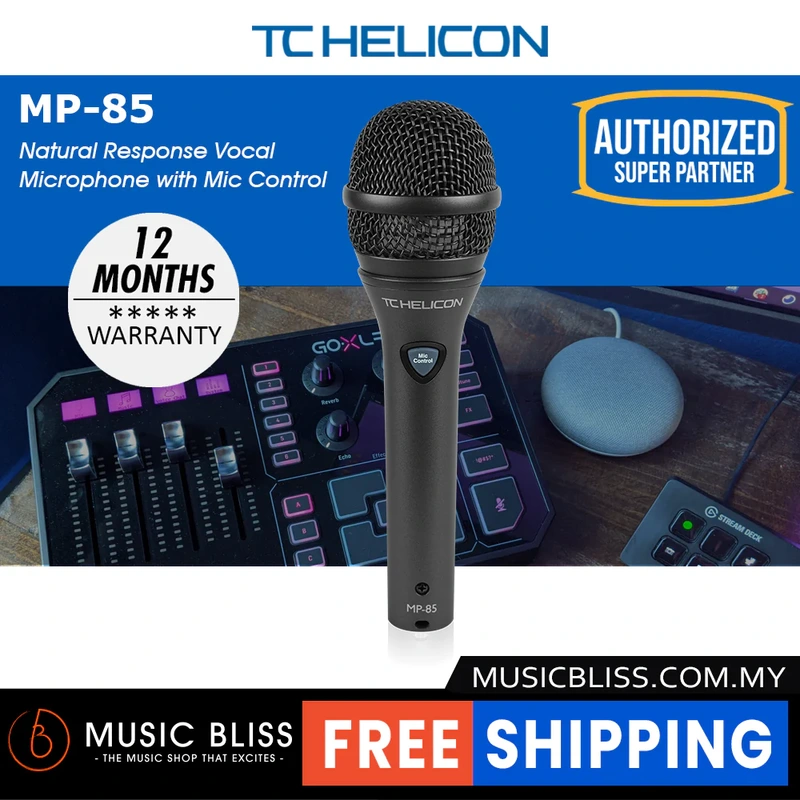 TC-Helicon MP-85 Dynamic Microphone with Mic Control