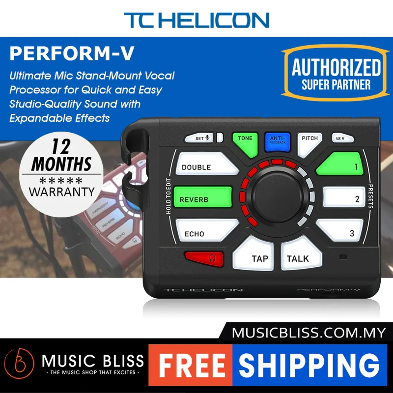 TC-Helicon Perform-V Vocal Effects Processor