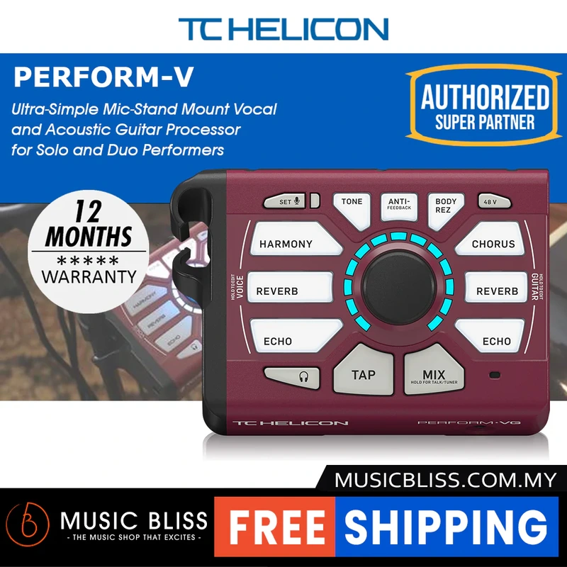 TC-Helicon Perform-VG Vocal and Acoustic Guitar Processor