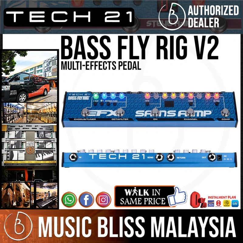 Tech 21 Bass Fly Rig v2 Bass Multi-effects Pedal