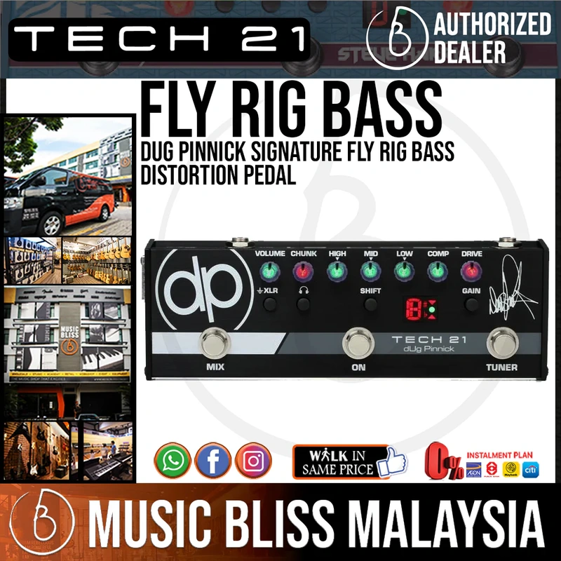 Tech 21 dUg Pinnick Signature Fly Rig Bass Distortion Pedal