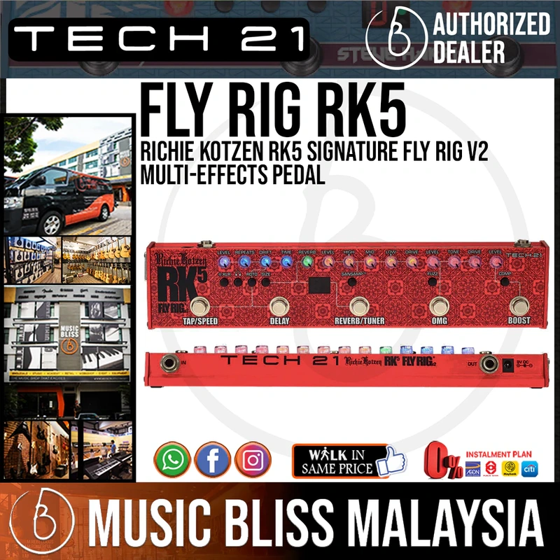 Tech 21 Richie Kotzen RK5 Signature Fly Rig v2 Multi-effects Pedal
