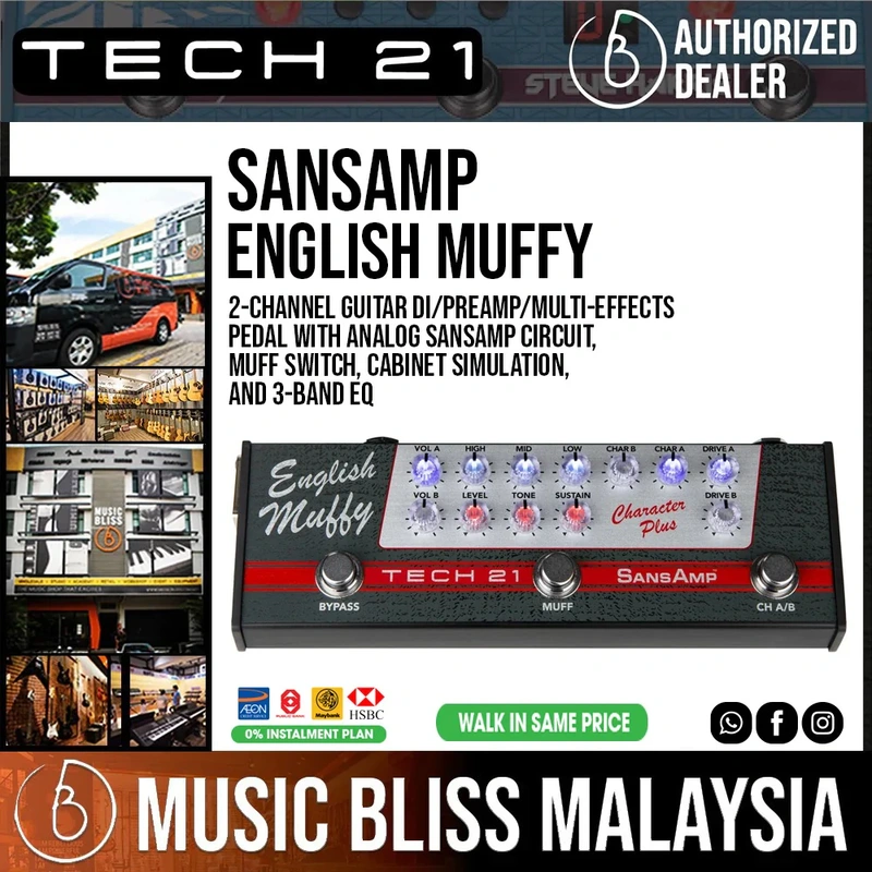 Tech 21 SansAmp Character Plus - English Muffy