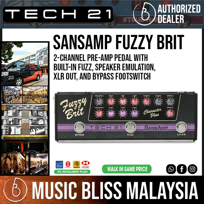 Tech 21 SansAmp Character Plus - Fuzzy Brit