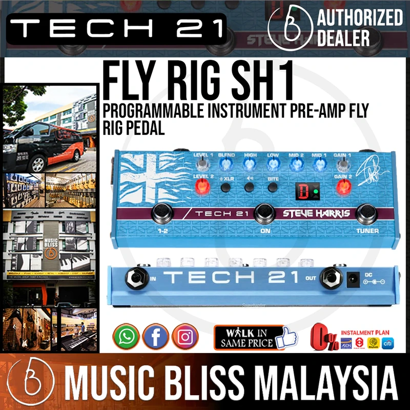 Tech 21 Steve Harris SH1 Signature SansAmp Fly Rig Pedal
