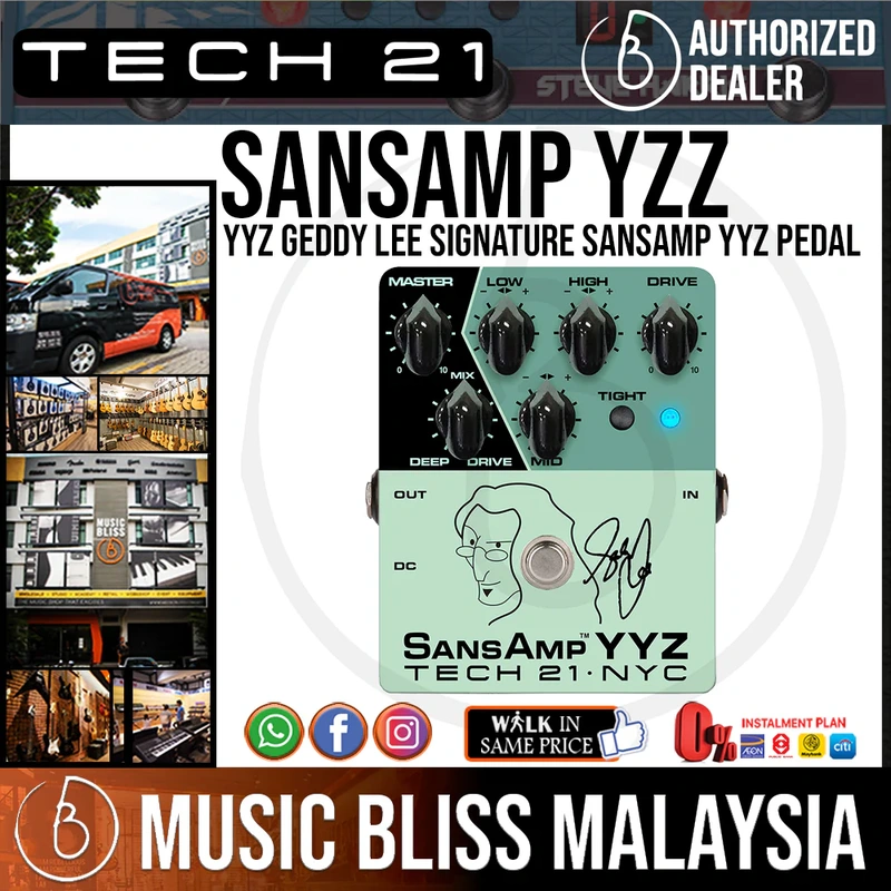 Tech 21 YYZ Geddy Lee Signature SansAmp YYZ Pedal