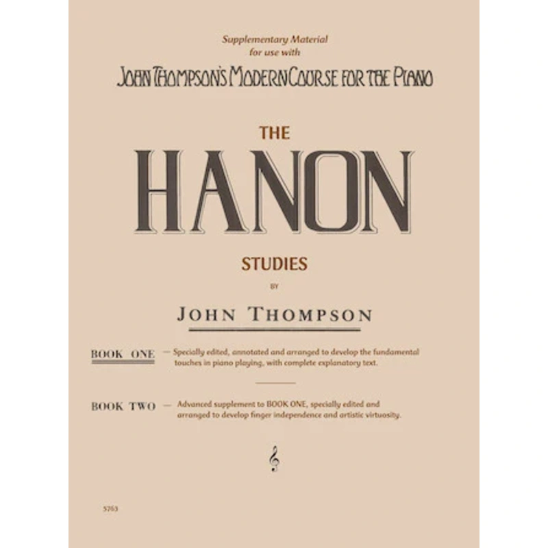 The Hanon Studies By John Thompson  Book 1