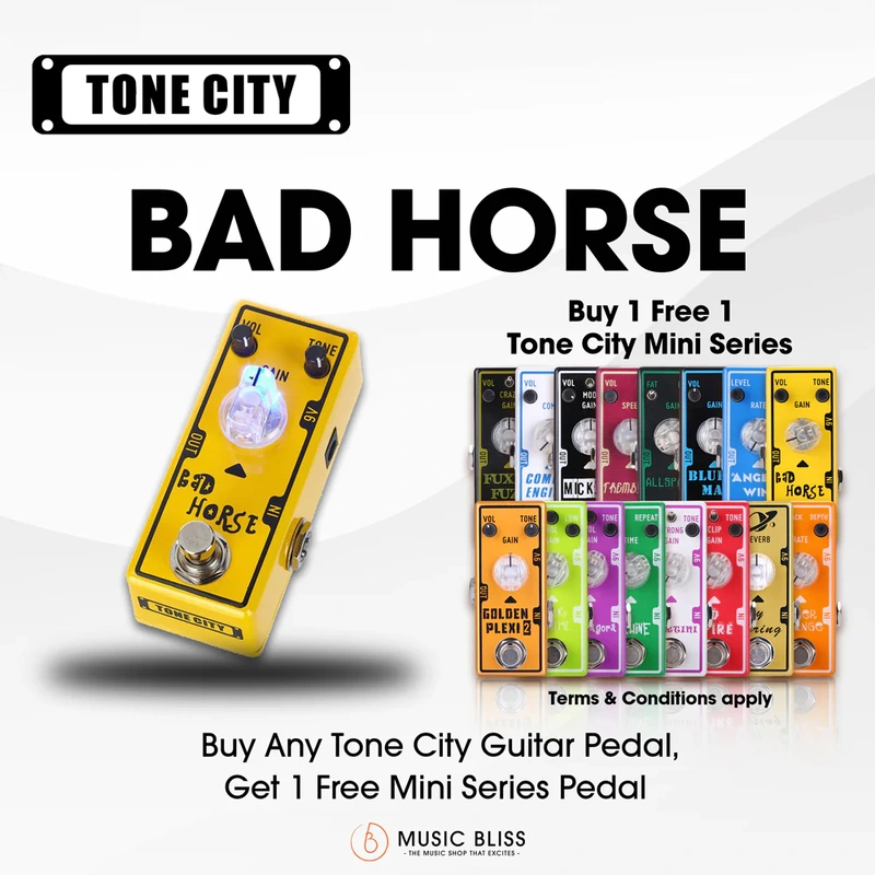 Tone City Bad Horse Overdrive Guitar Pedal