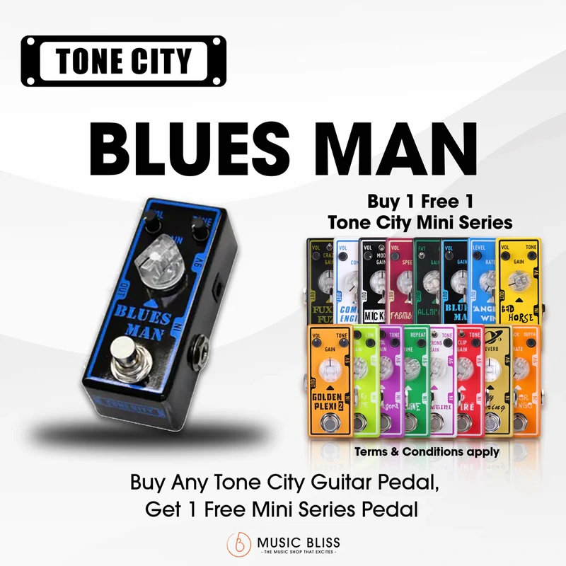 Tone City Blues Man Overdrive Guitar Pedal