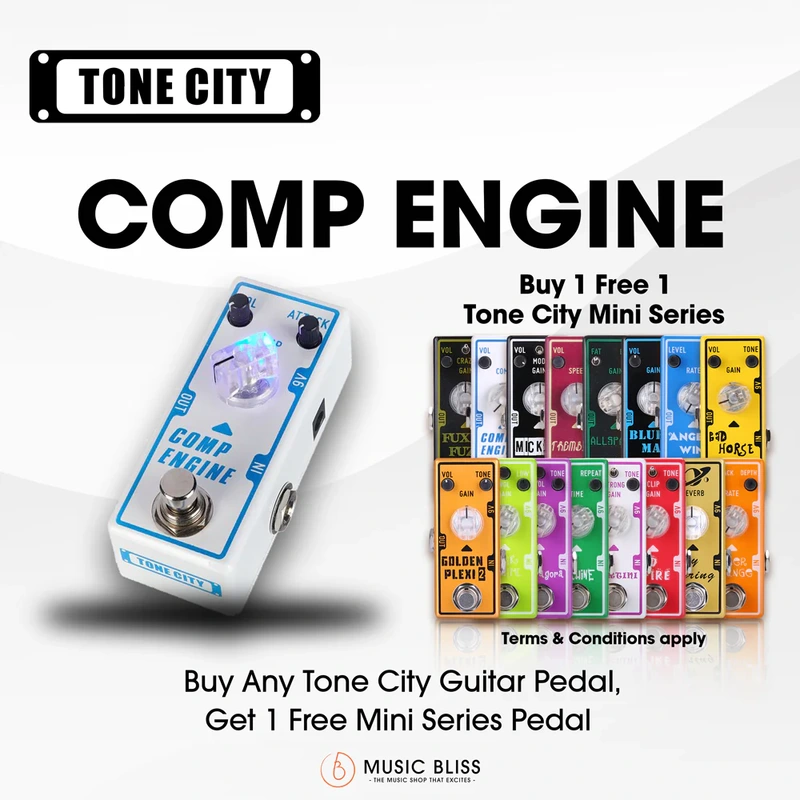 Tone City Comp Engine Compressor Guitar Pedal